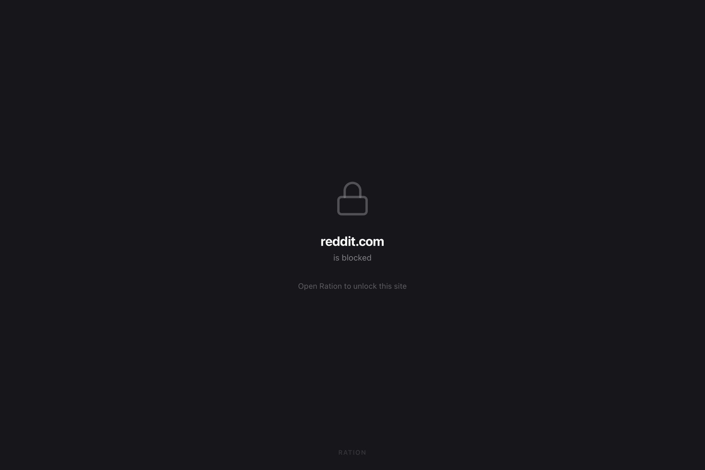Block page — locked state
